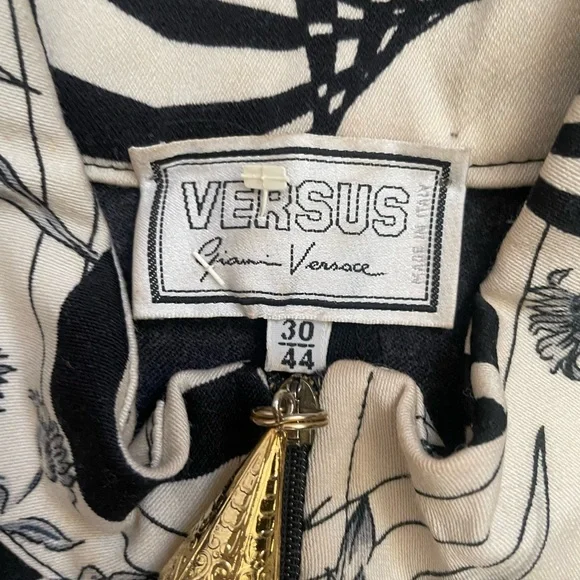 Vintage Versace Versus zip-front mod print dress - Picture 7 of 14
